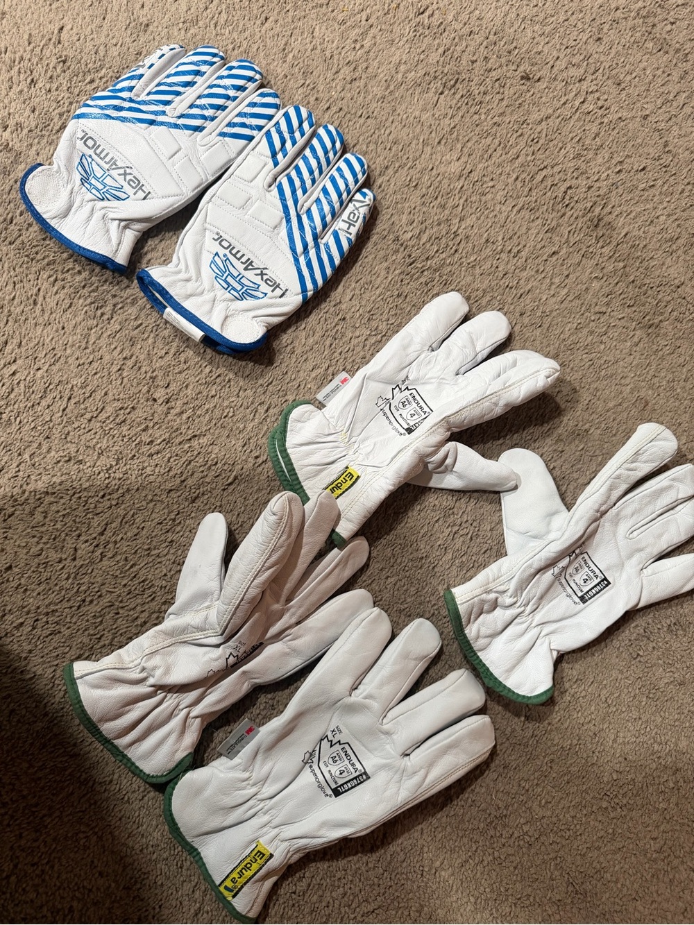 Insulated Leather Premium Work Gloves - BUNDLE (3 pair) 3M , HexAmor